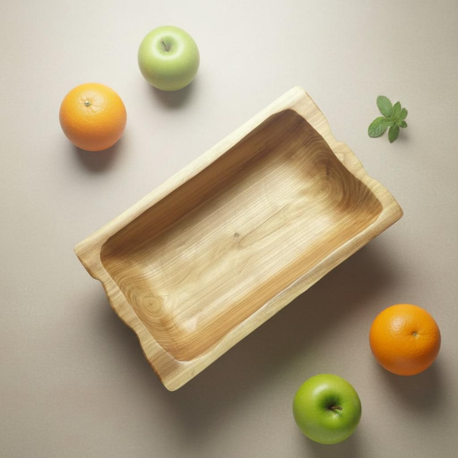Wooden Serving Tray - Vassoio Portaoggetti in Legno Duro, Grande