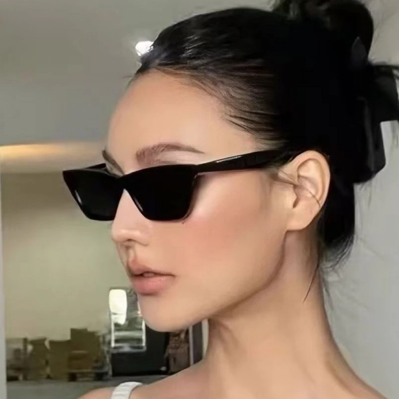 Luxury Zone - Occhiali da Sole Neri Cat Eye