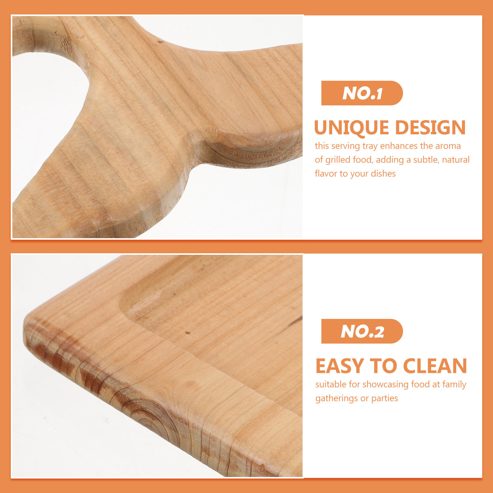 Vassoio da portata in legno di - Wooden Serving Tray recensione e prezzo
