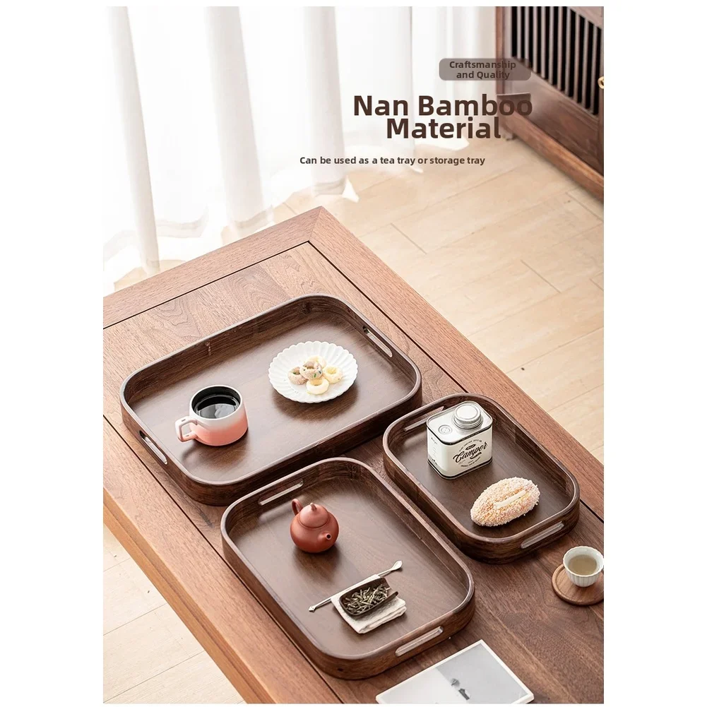 Vassoio da tè in legno con man - Wooden Serving Tray recensione e prezzo